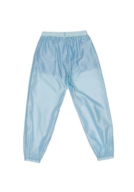 Pantaloni con vita e orli elasticizzati Lù-Lù BY MISS GRANT | LL4440AZZURRO